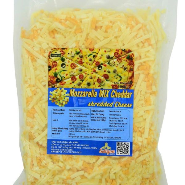 Phô Mai Bào Sợi Mix Cheddar
